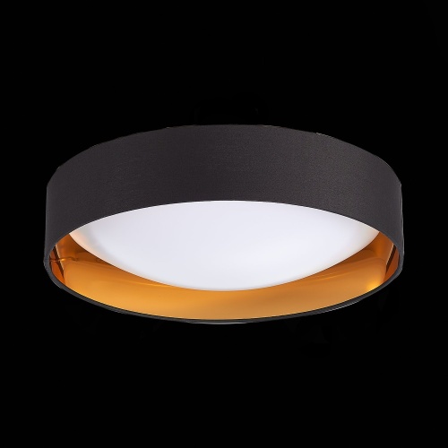 SLE201102-01 Светильник потолочный Черный, Золотистый/Белый LED 1*24W 4000K ORBIO