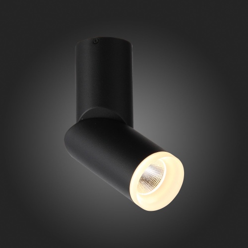 ST107.402.10 Светильник потолочный Черный LED 1*10W 3000K 780Lm Ra&gt;80 24 D50xH168 170-240V Накладные светильники