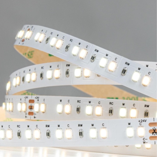 Arte lamp A2414010-01-mix Светодиодная лента 24В 12Вт/м 1000Лм/м 2700К+6000К 90+ 10мм SMD2835 140шт/м 5м IP20