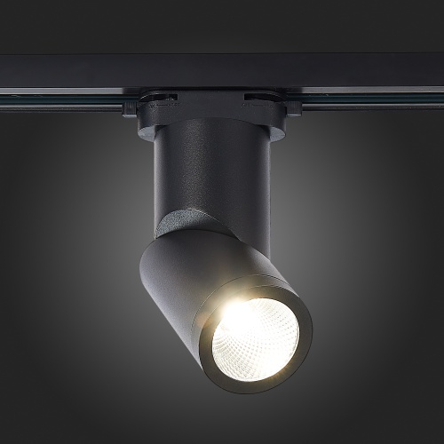 ST650.436.10 Св-к трек. Черный LED 1*10W 3000K 800Lm Ra&gt;90 38° IP20 D60xH190 165-265V BASE