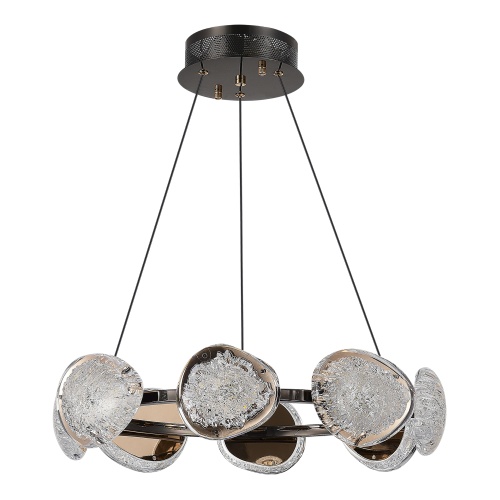 SL6018.203.64 Светильник подвесной ST-Luce черный/ золотистый / прозрачный LED 1*64W 4000K MYSTERY