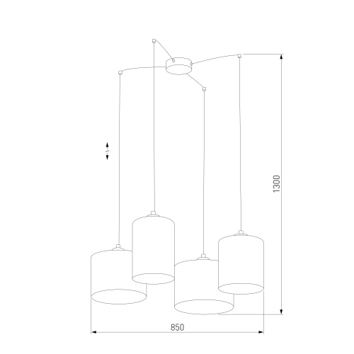 Подвесной светильник TK Lighting 6585 Juta