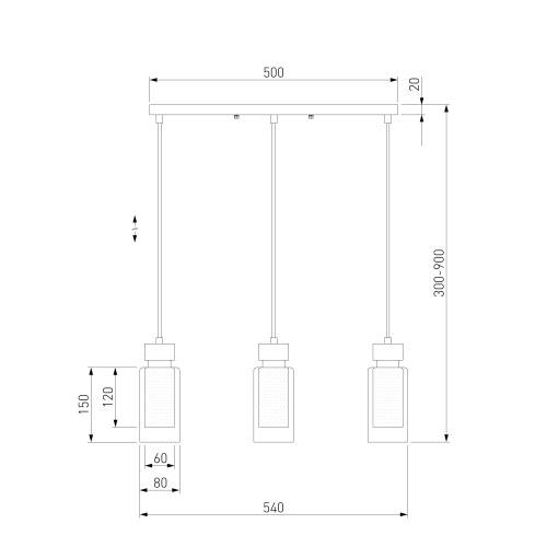 Подвесной светильник Eurosvet 50115/3 черный