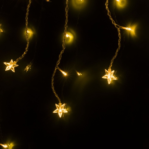 Гирлянда бытовая электрическая бахрома Eurosvet 100-002 теплый белый