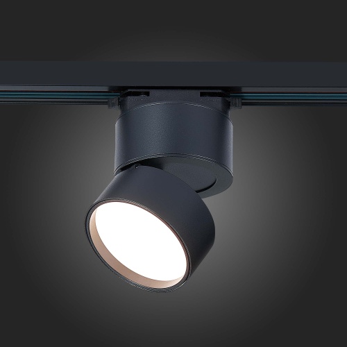 ST651.436.09 Св-к трек. Черный LED 1*9W 3000K 720Lm Ra&gt;90 120° IP20 D85xH122 170-240VV BASE