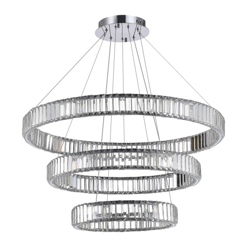 SL1622.103.03 Люстра подвесная ST-Luce Хром/Прозрачный LED 1*122W 4000K ТИВОЛИ