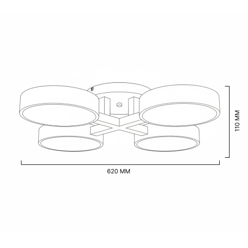 Потолочная люстра JOIST 4 White 178323-26