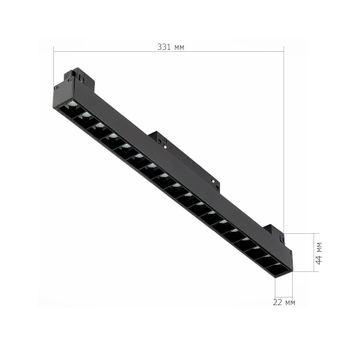 ST361.436.18 Магнитный трековый светильник Черный LED 1*18W 3000K 1 407Lm Ra>90 36° IP20 L331xW22xH4 SKYLINE 48