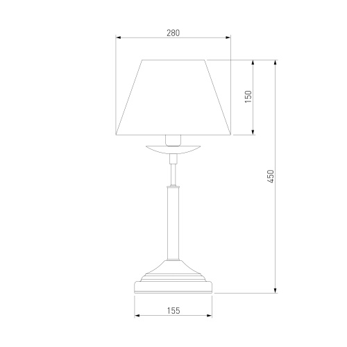 Настольный светильник Eurosvet 01010/1 античная бронза