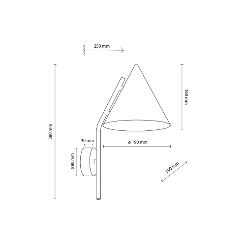  TK Lighting 11089 /Настенный светильник/ CONO BEIGE