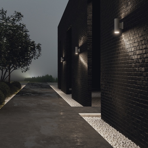 Уличный настенный светильник Outdoor O574WL-02GR