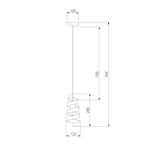 Подвесной светильник Eurosvet 50058/1 черный