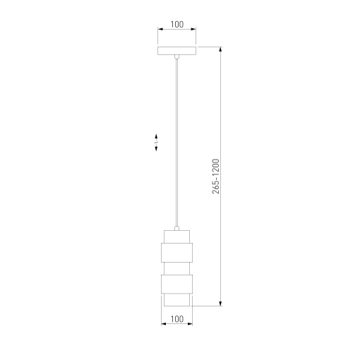 Подвесной светильник Eurosvet 50235/1 никель