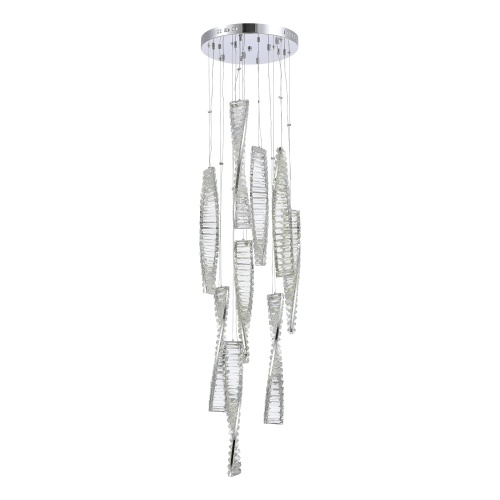 SL6205.103.09 Светильник подвесной ST-Luce Хром/Прозрачный LED 1*99W 4000K ELICA