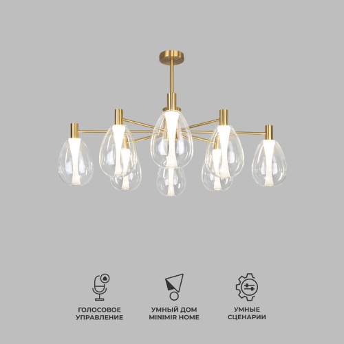  Eurosvet 60175/8/ потолочный светильник/ латунь Smart