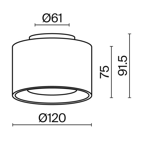 Потолочный светильник Technical C009CW-L16W4K