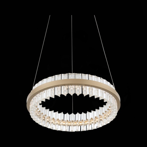 SL383.203.01 Светильник подвесной ST-Luce Золотистый/Золотистый, Прозрачный LED 1*34W 3000K CHERIO