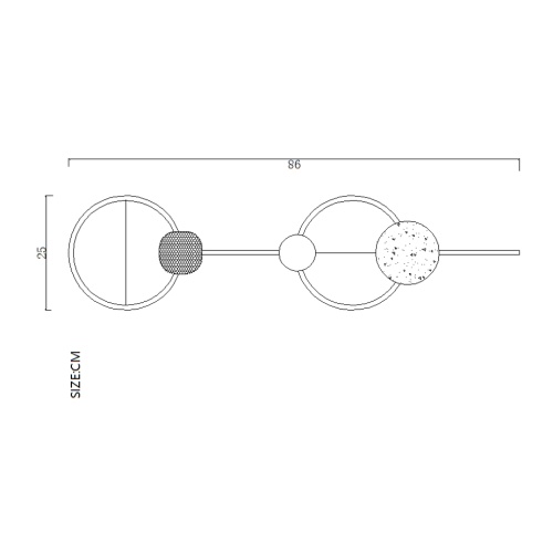 Настенный светильник SHIELD D 158395-26