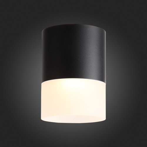 ST100.402.15 Светильник потолочный Черный LED 1*15W 3000K 1 170Lm Ra&gt;80 120° D118xH150 170-240VV Накладные светильники
