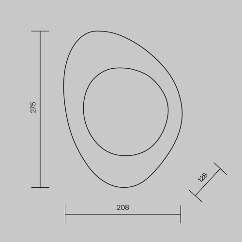 Настенный светильник (бра) Maytoni MOD306WL-01G