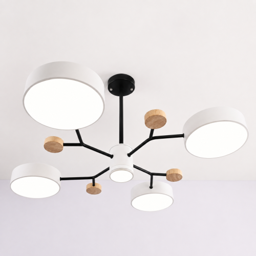 Люстра на штанге MEADE 5 lamps White 207858-26