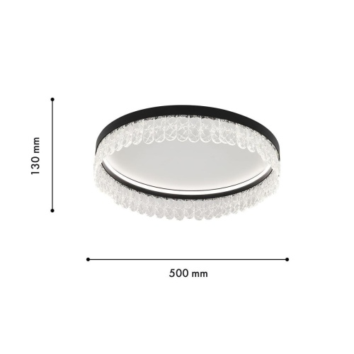 Потолочная люстра F-Promo 4187-1C, потолочная люстра, D500xH130, LEDx112W, 5040LM, 3000-6000K, included, remote control