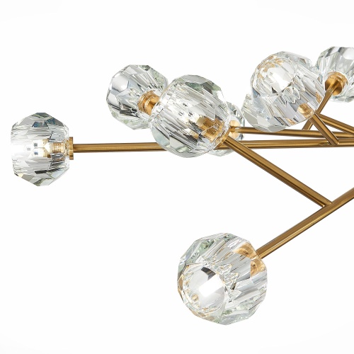 SL1166.303.18 Светильник подвесной ST-Luce Латунь/Прозрачный G9 LED 18*5W РОМАНО