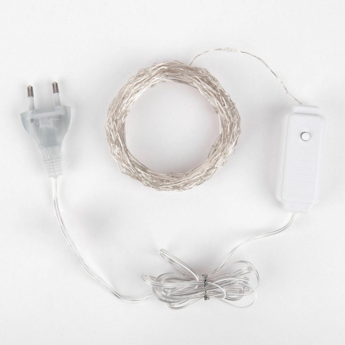 Гирлянда бытовая электрическая нить Eurosvet 400-009 теплый белый