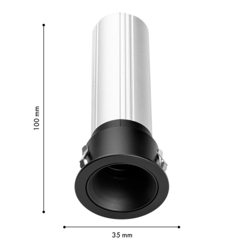 Врезной светильник Favourite 4787-1C, врезной светильник, D39xH100, cutout:D35, LEDx6W,240LM, 3000/4000/6000K, CRI>90, beam angle:15, included