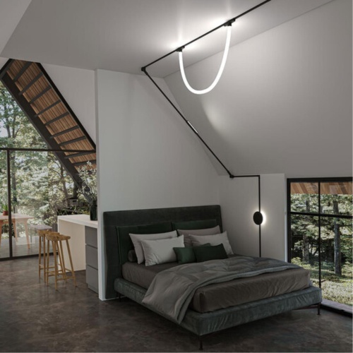Магнитный шинопровод Arte lamp A613106 ШИНОПРОВОД НАКЛАДНОЙ (ТРЕК) 1M RAPID черный в комплекте 2 заглушки