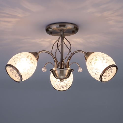 Потолочный светильник Eurosvet 30026/3 античная бронза