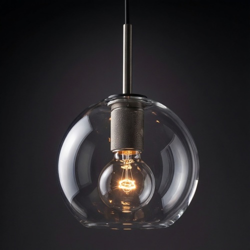 Подвесной светильник RH Utilitaire Globe Pendant Black 123651-22