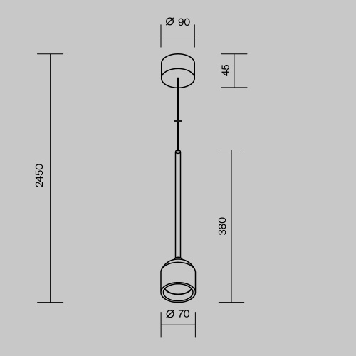 Уличный подвесной светильник Outdoor O491PL-L6W3K
