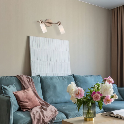 Настенный светильник Eurosvet 20043/2 сатин-никель