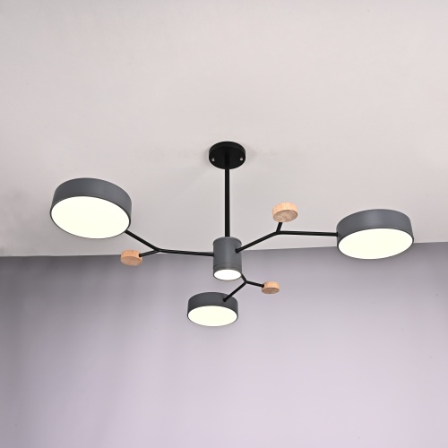 Люстра на штанге MEADE 4 lamps Grey 151685-26