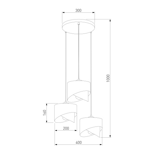Подвесной светильник TK Lighting 4876 Grant Black
