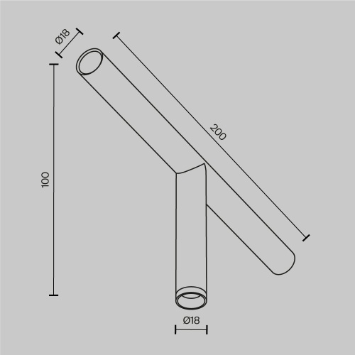 Светильник Technical C102CL-3W3-6K-B
