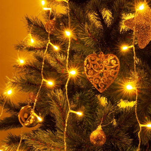 Гирлянда бытовая электрическая занавес Eurosvet 200-002 теплый белый