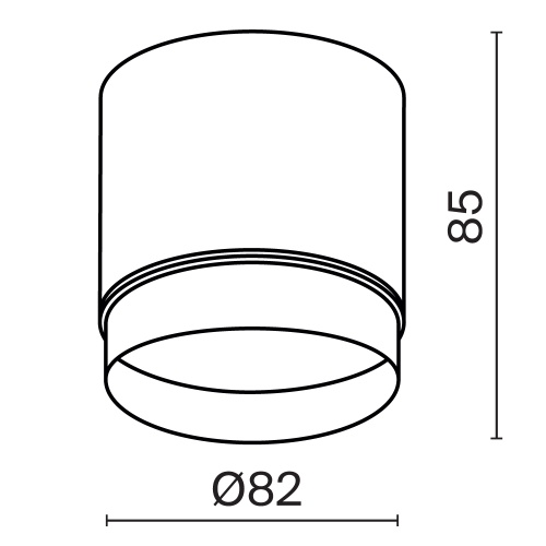 Потолочный светильник Technical C088CL-GX53-W