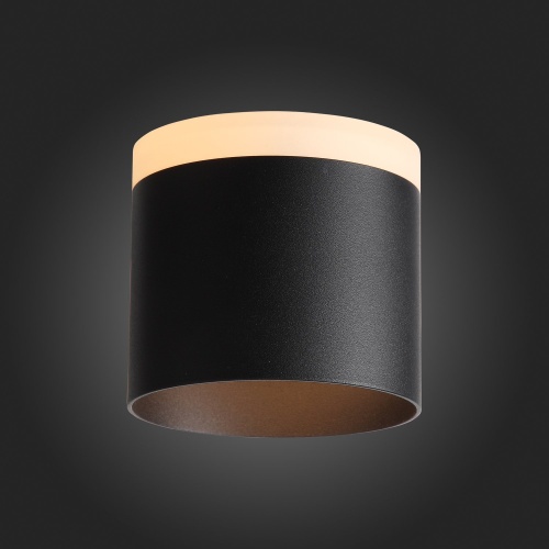 ST102.402.12 Светильник потолочный Черный LED 1*12W 3000K 936Lm Ra&gt;80 120° IP20 D100xH90 170-240V Накладные светильники