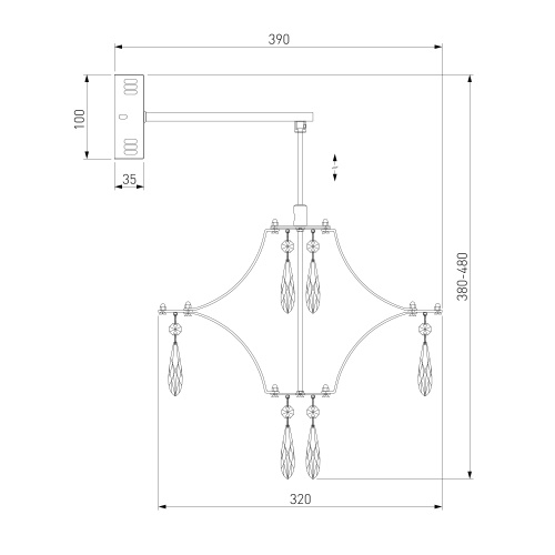  Bogate's 442/1/ настенный светильник