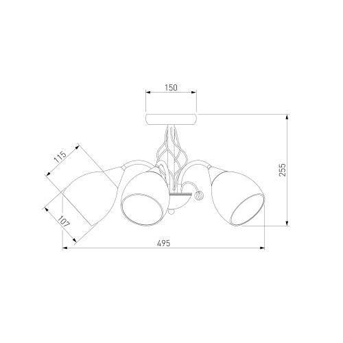 Потолочный светильник Eurosvet 30026/5 золото