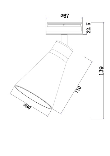 Встраиваемый светильник Technical C060CL-01W