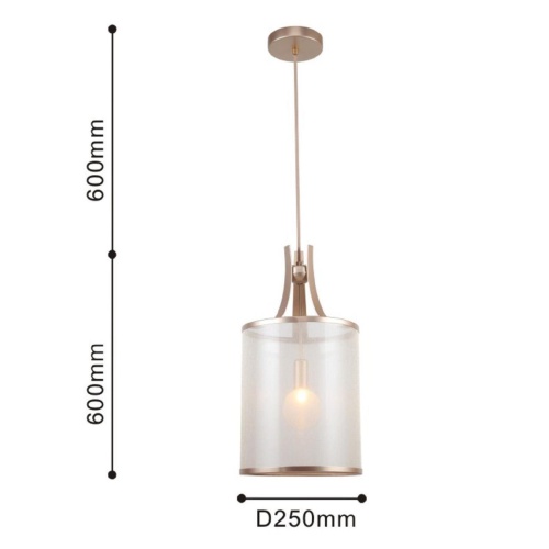Подвес Favourite 2551-1P, подвес, D250xH600/1200, 1xG9x40W, excluded