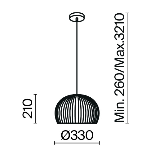 Подвесной светильник Maytoni MOD195PL-01W