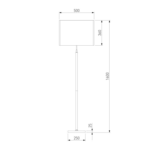  Eurosvet 01163/1/ напольный светильник/ латунь
