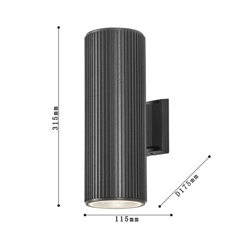 Бра Favourite 4514-2W, уличный светильник, D175xW115xH315, 2xE27x40W, IP54, excluded