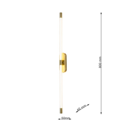 Бра Favourite 4049-2W, настенный светильник, D60xW50xH800, LEDx14W, 5940LM, 3000K, included