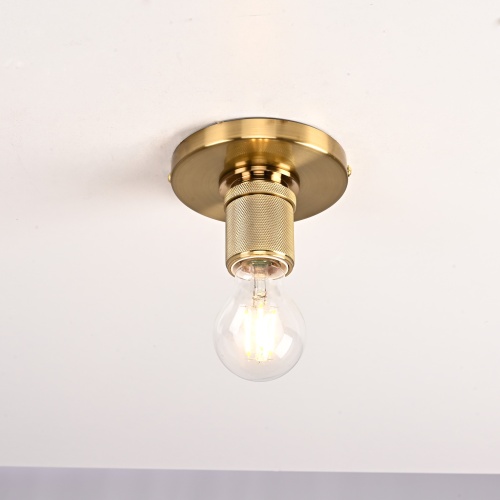 Потолочный Светильник Rh Utilitaire Socket Flushmount Brass от Imperiumloft 123677-22
