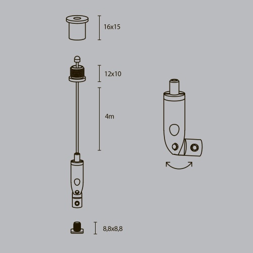 Комплектующие для профиля Led Strip ALM-3535R-P-4M